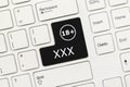 White conceptual keyboard - XXX black key