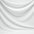 Close-up view of a white fabric with a slightly crumpled texture and visible weave. The Royalty Free Stock Photo