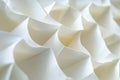 A close-up view of a white folded paper with creases and texture Royalty Free Stock Photo