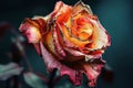 A close up view of a wilting rose Royalty Free Stock Photo