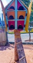 Close up view of wooden bird nest, ECR, Chennai, Tamilnadu, India, Jan 29 2017