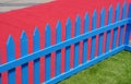 Close-up View of wooden fence of a residential place Royalty Free Stock Photo