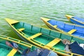 Close-Up View of Wooden Rowboats on Phewa Lake