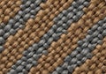 Close-up view of a woven fabric with a diagonal checkered pattern Royalty Free Stock Photo