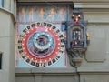 Close-up view of Zeitglockenturm or Zytglogge clock tower in Bern old town Switzerland Royalty Free Stock Photo