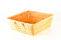 Close-up of vimini bamboo wooden basket Royalty Free Stock Photo