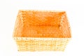 Close-up of vimini bamboo wooden basket Royalty Free Stock Photo