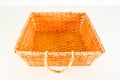 Close-up of vimini bamboo wooden basket Royalty Free Stock Photo