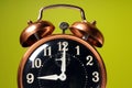 Close Up of Vintage Alarm Clock
