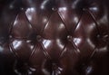 Close up vintage brown leather of sofa texture background Royalty Free Stock Photo