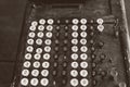 Close Up Of Vintage Calculator