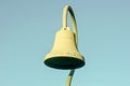 Close-up of a vintage California mission bell