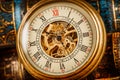 Close up on vintage clock Royalty Free Stock Photo