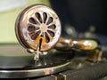 A close up vintage gramophone pickup needle Royalty Free Stock Photo