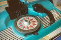 Close up of a vintage jukebox Royalty Free Stock Photo