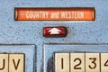 Close up of a vintage jukebox Royalty Free Stock Photo