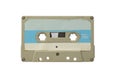 Retro Audio Cassette Tape on the White Background Royalty Free Stock Photo