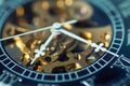 Close up of vintage pocket watch Royalty Free Stock Photo