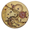 Close-up of a vintage rusty clock Royalty Free Stock Photo