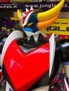 Close up of Vintage statue of UFO Robo Grendizer Robot