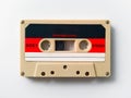 Vintage tape cassette isolated on white background