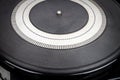 Close up of vintage turntable vinyl record player Royalty Free Stock Photo