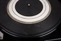 Close up of vintage turntable vinyl record player Royalty Free Stock Photo