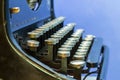 Close up of vintage typewriter. Royalty Free Stock Photo