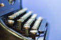 Close up of vintage typewriter. Royalty Free Stock Photo