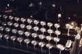 Close-up vintage typewriter Royalty Free Stock Photo