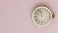 close-up of vintage watches on empty background. the clock shows three minutes to midnight. the new day coming concept. with Royalty Free Stock Photo