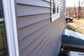 Close up, vinyl siding background