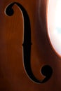 Close up of a violin ready to play Royalty Free Stock Photo