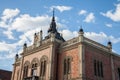 Close up on Vladicanski Dvor, the Bishop Episcopal palace with its typical Austro hungarian architecture, in Novi Sad, Serbia,