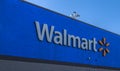 Close Up of Walmart Exterior Store Sign