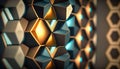 a close up of a wall with a bunch of cubes on it Royalty Free Stock Photo