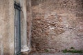 Close Up Of A Wall Composed Of Old Bricks On The Mural Fence Of The Basilica Of San Clemente In Rome Royalty Free Stock Photo