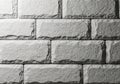 Close-up of a wall constructed from large rectangular stone Royalty Free Stock Photo
