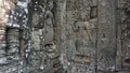 angkor wat wall figures Royalty Free Stock Photo