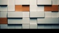 A close up of a wall made of blocks, AI