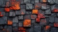 A close up of a wall made out of many different colored blocks, AI Royalty Free Stock Photo