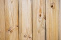 Close up of wall made of wooden planks, white pine planks Royalty Free Stock Photo