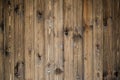 Close up of wall made of wooden planks. Wood background. Copy space Royalty Free Stock Photo