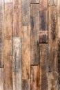 Close up of wall made of wooden planks wood texture background o