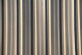 Close up wall new zinc wave for background and texture Royalty Free Stock Photo