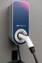 Close up of wallbox EV electric vehicle charger Royalty Free Stock Photo