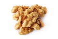 Close up of walnut kernels Royalty Free Stock Photo