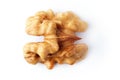 Close up of walnut kernels Royalty Free Stock Photo