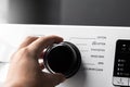 Close-Up Washing machine control panel Royalty Free Stock Photo