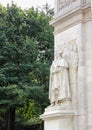 Close up of the Washington as Commander-in-Chief, Accompanied by Fame and Valor` 1916 by Hermon MacNeil Royalty Free Stock Photo